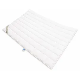 Betten Hofmann Premium Sommer Daunenbett 14x14, 200x200 Daunendecke 100% Daunen superleicht - Weiß
