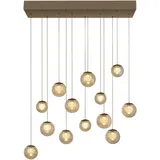 neuhaus pure® by paul neuhaus Popup 13-flg. LED 60 cm rechteckig/braun/bronze