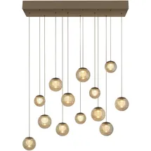 neuhaus pure® by paul neuhaus Popup 13-flg. LED 60 cm rechteckig/braun/bronze