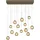 neuhaus pure® by paul neuhaus Popup 13-flg. LED 60 cm rechteckig/braun/bronze