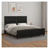 vidaXL 180 x 200 cm Schwarz