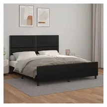 vidaXL 180 x 200 cm Schwarz