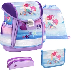 Belmil Classy ergonomisches Schulranzen-Set 4-teilig - Beautiful Mermaid Koffer24