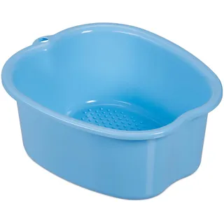 Relaxdays Fußbadewanne, Hellblau,