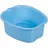 Relaxdays Fußbadewanne, Hellblau,