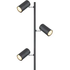 GLOBO Stehlampe 3-flg. 154,0 cm schwarz