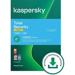 Kaspersky Total Security 2024/2025 Upgrade, 1 Gerät - 1 Jahr, Download, ESD
