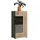 xonox.home Vitrine Freno 60 x 118 x 37 cm Grau/Schwarz