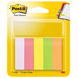 Post-it Haftmarker Rechteckig 2 x 3,8 cm Farbig sortiert Page Marker 4 Stück à 50 Streifen