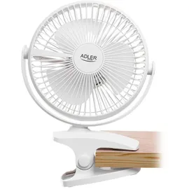 Adler AD 7342 Tischventilator 360° Rotation 25 cm Weiß