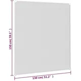 vidaXL Magnet-Insektenschutz für Fenster 130 x 150 cm Weiß