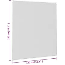 vidaXL Magnet-Insektenschutz für Fenster 130 x 150 cm Weiß