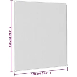 vidaXL Magnet-Insektenschutz für Fenster 130 x 150 cm Weiß