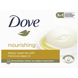 Dove Unilever Feste Duschseife Dove Nourishing 3in1 Bar Seife - Marokkanisches Arganöl 90g