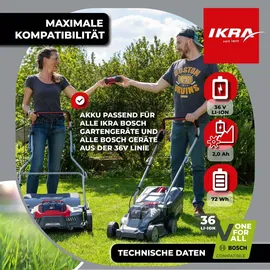 IKRA 36 V Li-Ion Akku 2,0 Ah