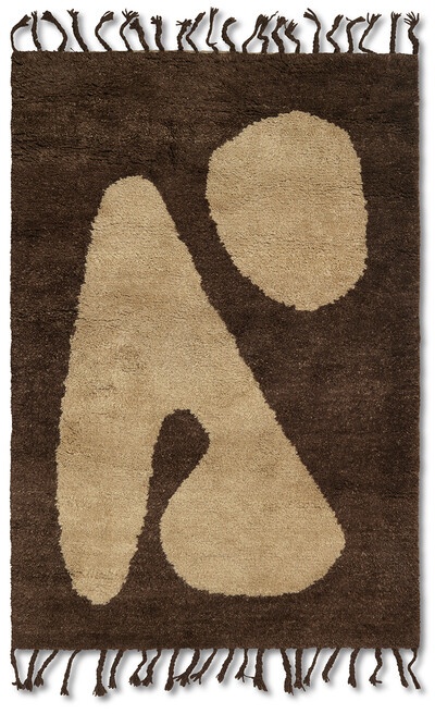 Teppich/Wandteppich Abstract Rug braun/sand, Designer ferm LIVING, 4x80 cm