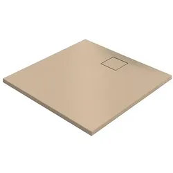 Duschwanne Hüppe EasyFlat 1000 x 52 x 1000 mm, Mineralguss, beige matt - EF0102037