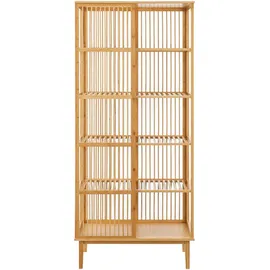 [en.casa] Trundholm Standregal 80 x 45 x 185 cm Beige