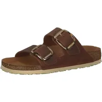 Birkenstock Arizona Big Buckle Nubukleder geölt schmal cognac 38