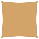vidaXL Sonnensegel 160 g/m2 Quadratisch Sandfarbe 3x3 m HDPE