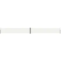 VidaXL Seitenmarkise Ausziehbar Creme 117x1200 cm
