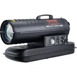 70000Btu Kerosene/Diesel Forced Air Torpedo Space Heater with Thermostat - Schwarz