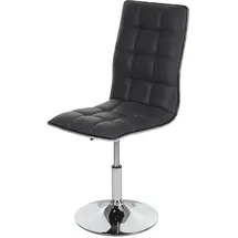 Mendler 2er-Set Esszimmerstuhl HWC-C41, Stuhl Küchenstuhl, höhenverstellbar drehbar, Kunstleder MVG-zertifiziert ~ grau