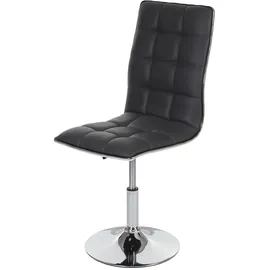 Mendler 2er-Set Esszimmerstuhl HWC-C41, Stuhl Küchenstuhl, höhenverstellbar drehbar, Kunstleder MVG-zertifiziert ~ grau