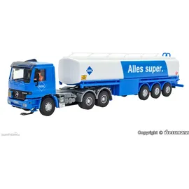 Viessmann 8033 CarMotion MB ACTROS 3-achs Zugmaschine mit ARAL Tankauflieger, Basis, Funktionsmodell
