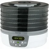 h.koenig DSY700 Dörrgerät Früchte, Gemüse, Fisch, Fleisch, Gewürze, 5 Schalen