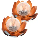 ez solar Solar Lotusblüten Duett spritzwassergeschützt IP44