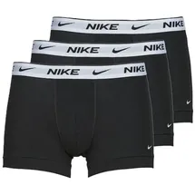 Nike Essential Cotton Stretch Trunk Boxershorts Schwarz / Weiß / Grau S 3er Pack