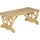 Outsunny Gartenbank 104 x 56 x 39 cm Beige