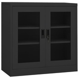 vidaXL Büroschrank Anthrazit 90x40x90 cm Stahl