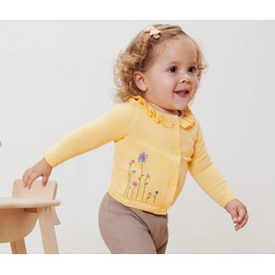 Tchibo - Baby-Strickjacke - Baby - Gr. 74/80 - gelb