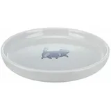 Trixie Keramiknapf flach und breit, - Ø 23 cm, grau
