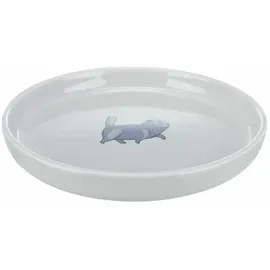 Trixie Keramiknapf flach und breit, - Ø 23 cm, grau