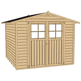 Weka Gartenhaus 316 2,54 x 1,94 m natur