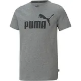 Puma Jungen Ess Logo Tee B T-Shirt Medium Gray Heather 128