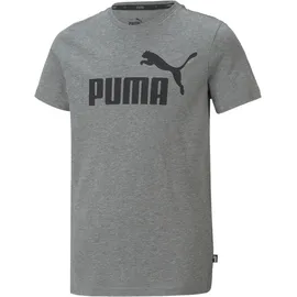 Puma Jungen Ess Logo Tee B T-Shirt Medium Gray Heather, 128