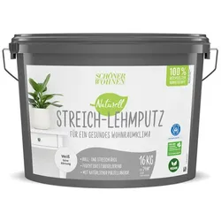 SCHÖNER WOHNEN FARBE Putz »Naturell Streich-Lehmputz«, weiß, 8,0Kg - weiss