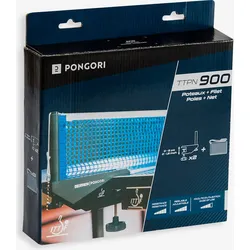 Tischtennis Pfosten und Netz TTPN 900 ITTF graphitschwarz No Size