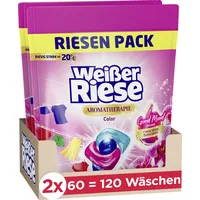 Weißer Riese Colorwaschmittel Trio Caps Aromatherapie Orchidee 120WL - 120.0 WL