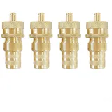 Reifen-Ablassventil-Set aus Messing, automatisch, 060 PSI für effizientes Reifenmanagement, 4 Stück