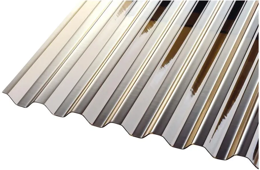 PVC Wellplatten bronze Trapez 70/18 1,2mm 4500 mm