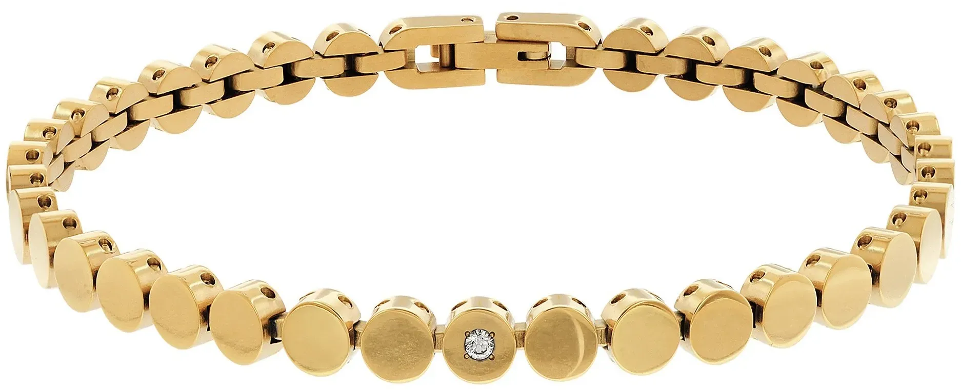 Boccia 03057-04 Damen-Armband Titan Goldfarben mit Diamant