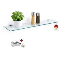 Glasregal Wandregal Glasboden Glasablage Regal Glas Schweberegal Bad div. Farbe