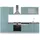 Vicco Küchenzeile R-Line 300 cm Blau-Grau/Weiß