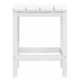 vidaXL Adirondack-Gartenstühle mit Hocker & Tisch HDPE Weiß