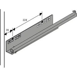 Hettich Hosenhalter Amari 500 - 600 mm